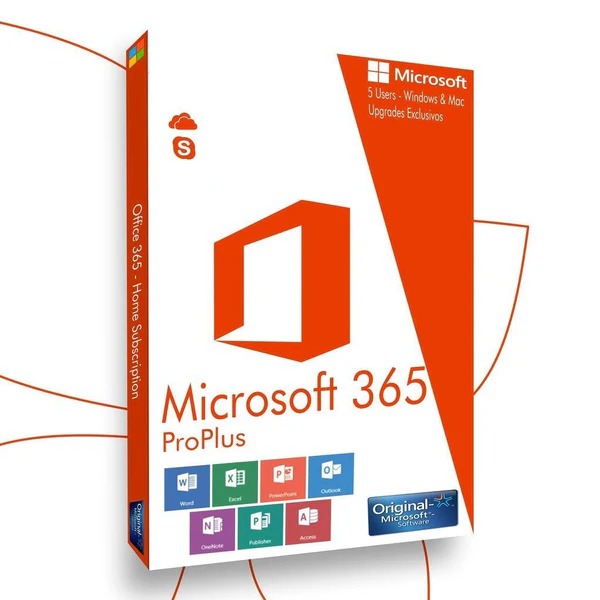 Microsoft Office 365 – 5 Licenses (PC, Mac, Android, or iOS)